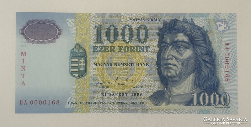 MINTA 1000 Forint 1999 - UNC / Hibátlan állapotban