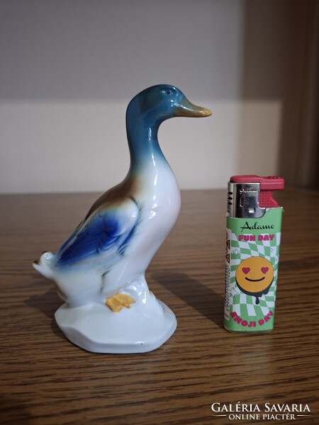 Porcelán kacsa. 12,3 cm. Hibátlan. Jelzett