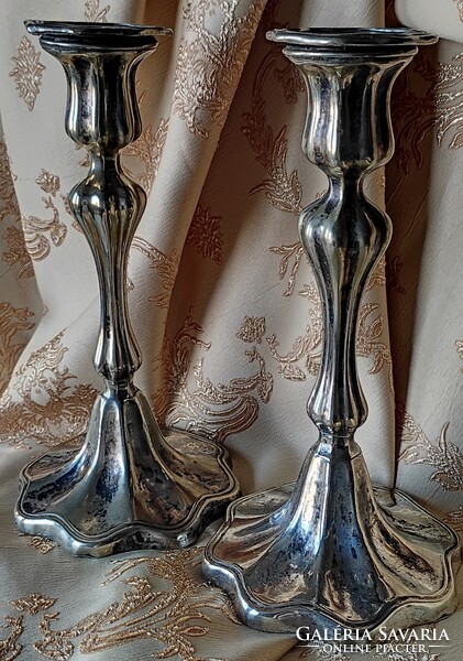 Antik szecessziós meseszép elegáns gyertyatartó pár