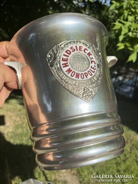 CHAMPAGNE CLUB - HEIDSIECK & Cie MONOPOLE – elegáns és ritka Art Deco pezsgőveder