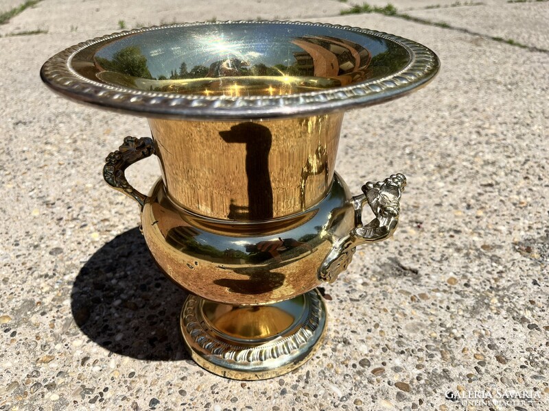 CHAMPAGNE CLUB - Sheridan Silver Co. Vintage Ezüstözött Pezsgő- és Borhűtő – USA, 1960-as évek