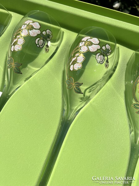 CHAMPAGNE CLUB - Perrier-Jouët 6 db Anemone Kézzel Festett 25 cl Pezsgőspohár Díszdobozban