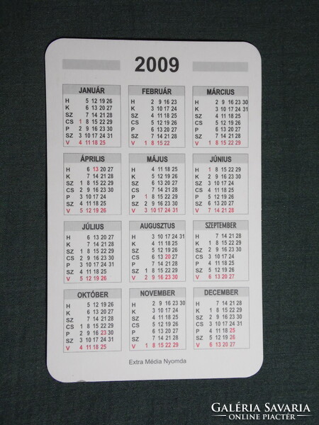 Kártyanaptár,MAHART Balatoni hajózási Rt.,Siófok,Balaton sétahajók,komp, 2009   (5)