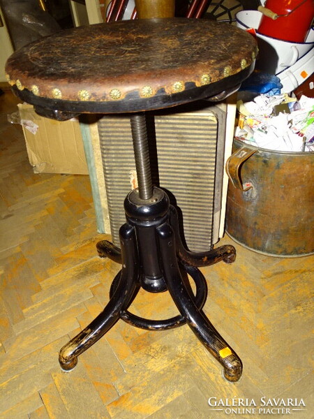 ANTIK JELZETT THONET ZONGORA SZÉK ( AKÁR ÁLLVÁNY POSZTAMENS )