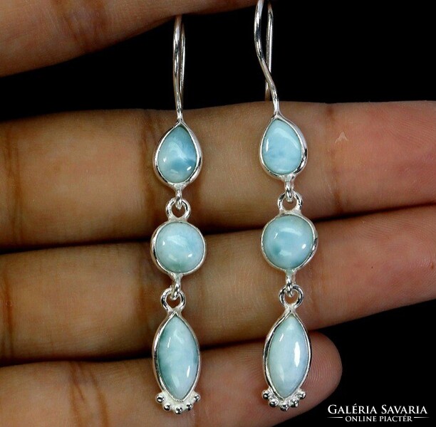Valodi Larimar 925 Ezust Fülbevalò