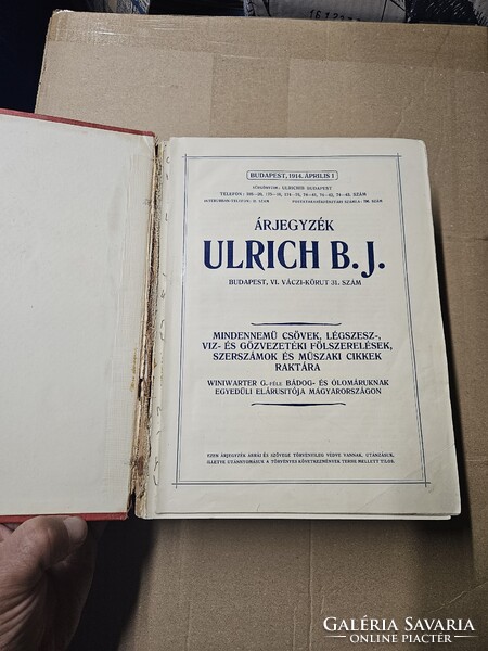 Ulrich B.J. Budapest. 1914 Április 1 kiadás