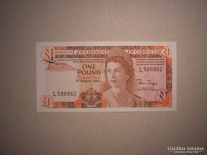 Gibraltár - 1 Font 1988 UNC