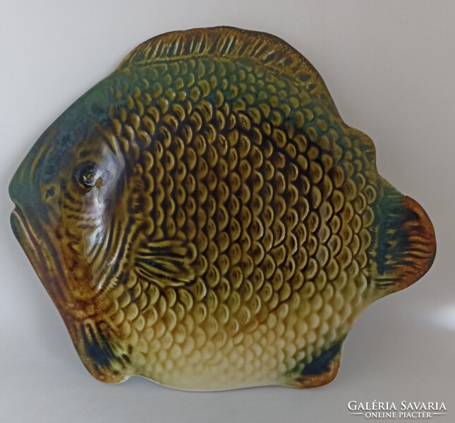 Gránit porcelán,kerámia hal alakú tányér!