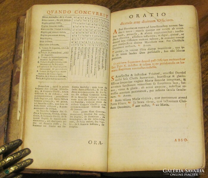 Breviarium Romanum - 1685 - sok metszettel, szép állapot - ritka darab !
