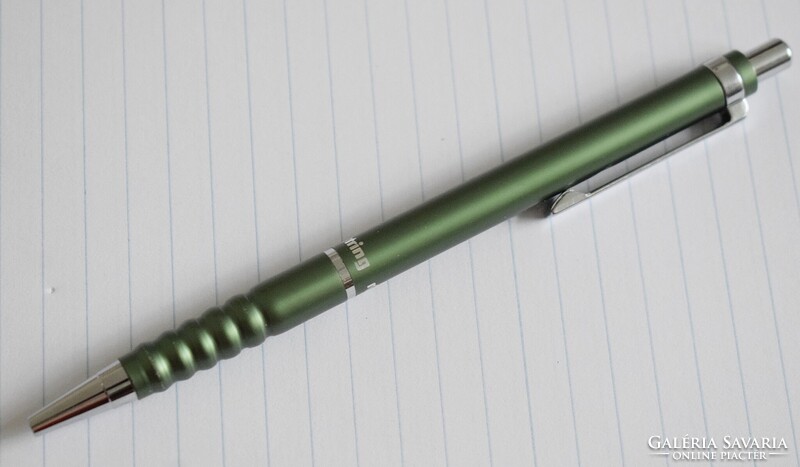 Rotring , rOtring 400 golyóstoll , eloxált zöld alumínium , fém tollbetét 90-es évek