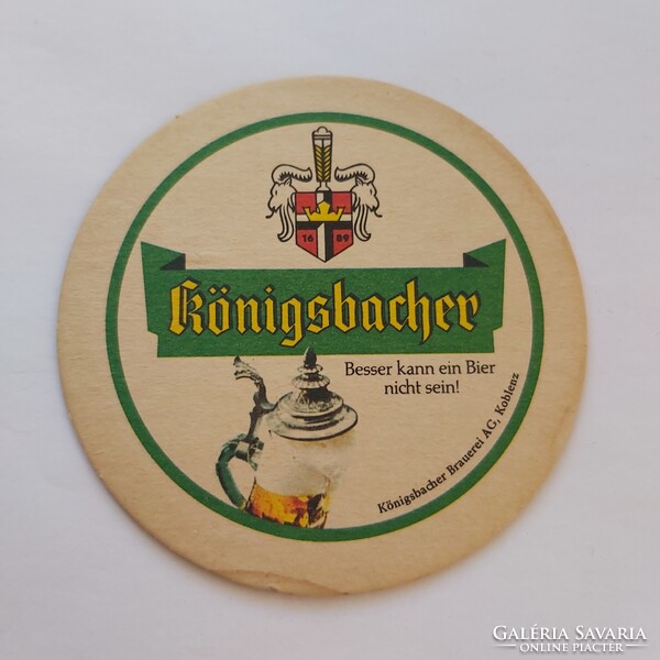 Königsbacher söralátét, poháralátét