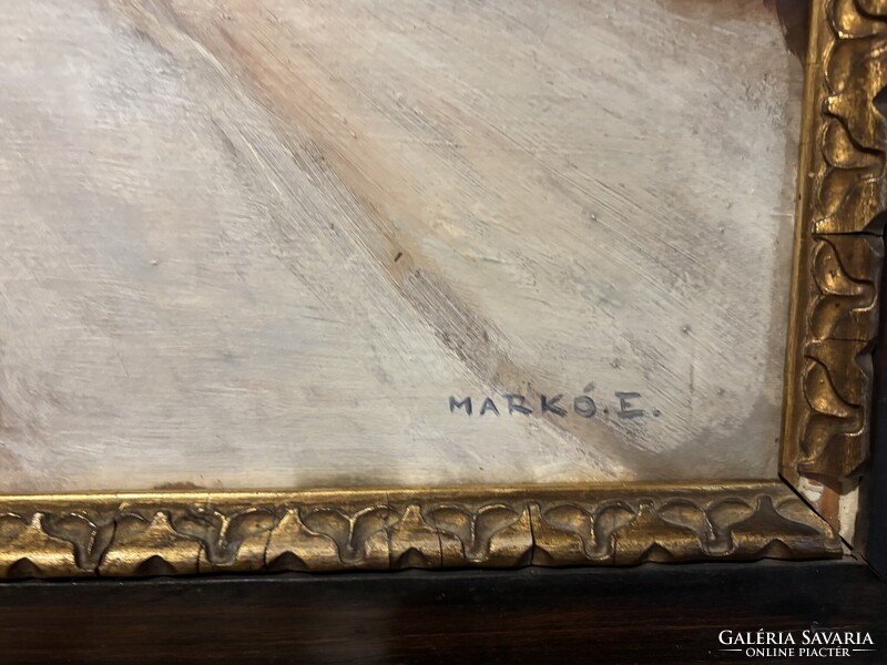 Markó Ernő - Téli fasor..(71x91cm)