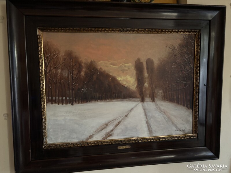 Markó Ernő - Téli fasor..(71x91cm)