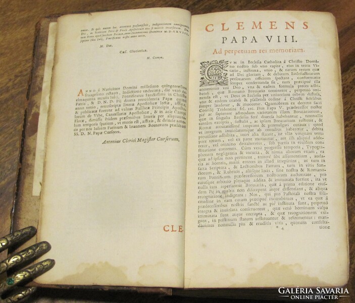 Breviarium Romanum - 1685 - sok metszettel, szép állapot - ritka darab !