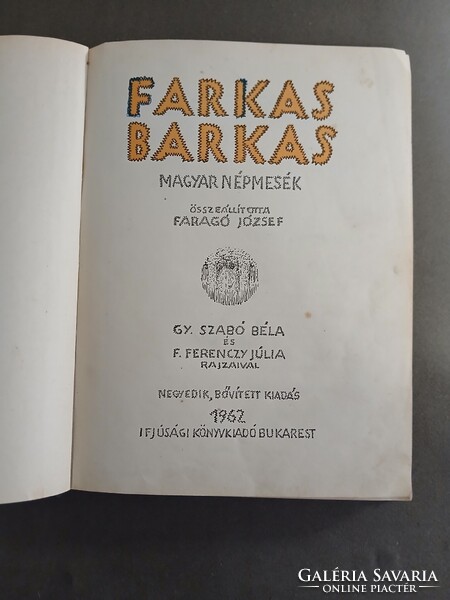 Faragó József (szerk.) - Farkas Barkas - 1962