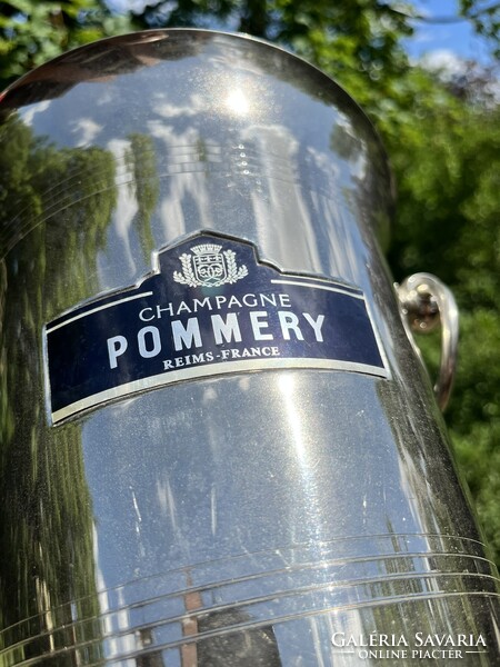 CHAMPAGNE CLUB - Pommery Champagne Ajándékszett – 6 Pezsgőspohár, Jégveder, Brut Royal Pezsgő