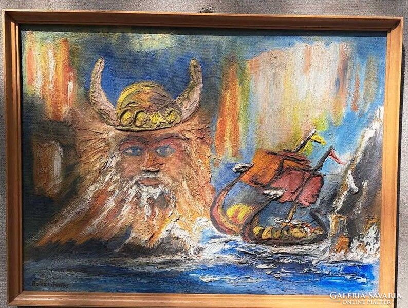 „Roma festő: Balázs János :  Viking mítosz