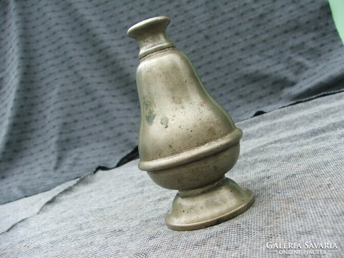 Antique alpaca tool salt shaker