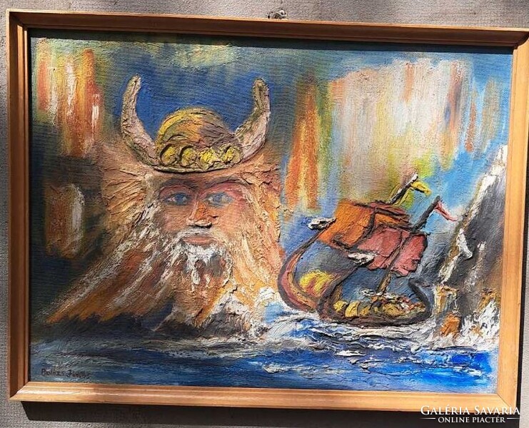 „Roma festő: Balázs János :  Viking mítosz