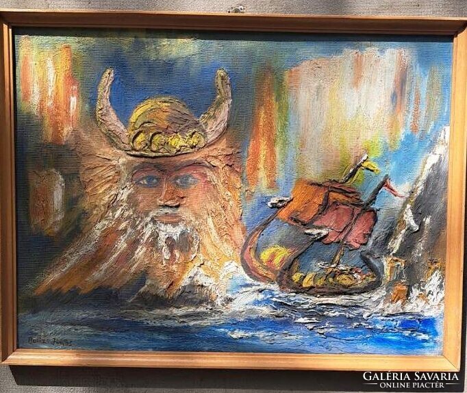 „Roma festő: Balázs János :  Viking mítosz