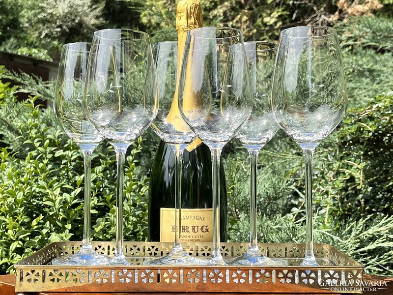 CHAMPAGNE CLUB - KRUG 28 cl Champagne Pezsgőspohár Készlet – 6 db