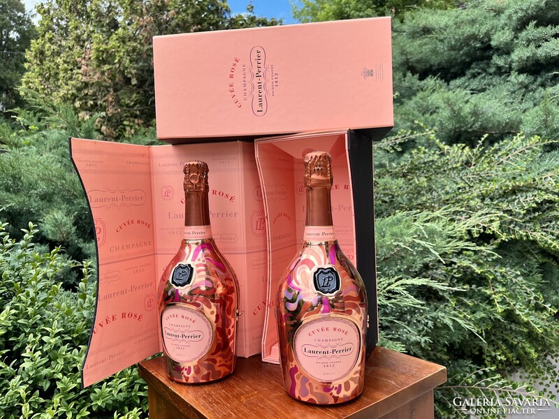 CHAMPAGNE CLUB - 2 db Laurent-Perrier Cuvée Rosé „Petal Dress” – Mágneszáras Díszdobozokban