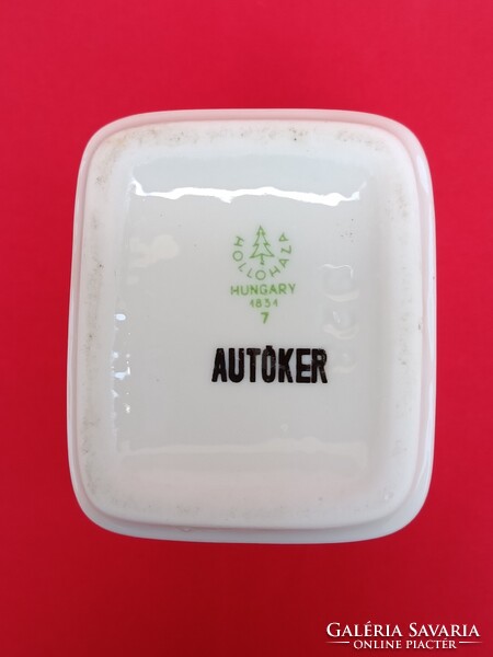 Hollóházi porcelán CIGARETTATARTÓ - autós relikvia