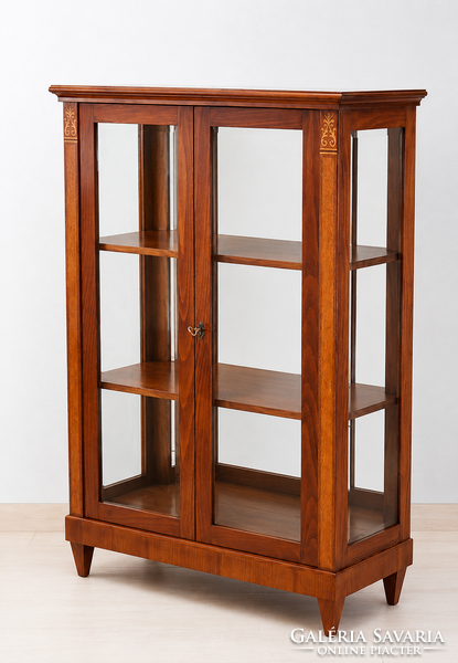 Biedermeier kétajtós vitrin  [ D - 03 ]  Bútorgyártás mesterfokon!