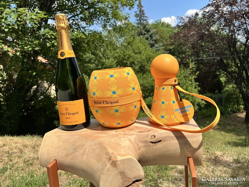 CHAMPAGNE CLUB - Veuve Clicquot × Yinka Ilori Yellow Sun Totem Pezsgővel és Rosé Party Napszemüveg