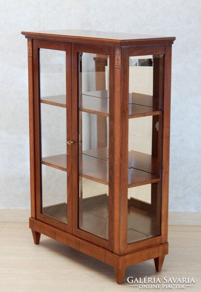 Biedermeier kétajtós vitrin  [ D - 03 ]  Bútorgyártás mesterfokon!
