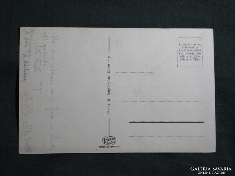 Postcard,Héviz spa,Hévizszentandrás,Keresztes nuns' vacation home,Timár R.kiad Keszthely ,1930-
