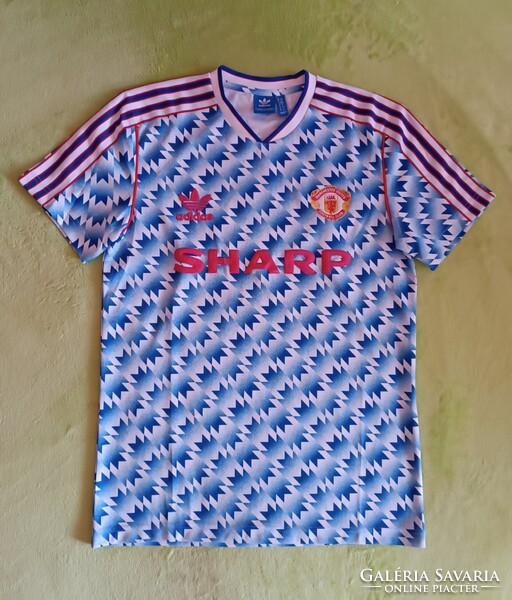 M-es retro adidas Manchester United FC (1990/92) vendég mez