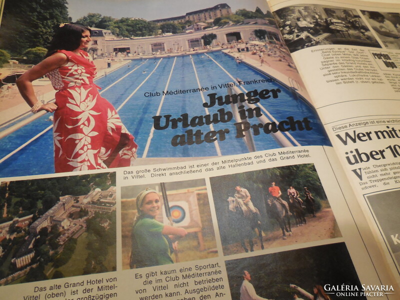 BUNTE - colorful West German magazine  from ..1973 , interesting stories , beautiful photos