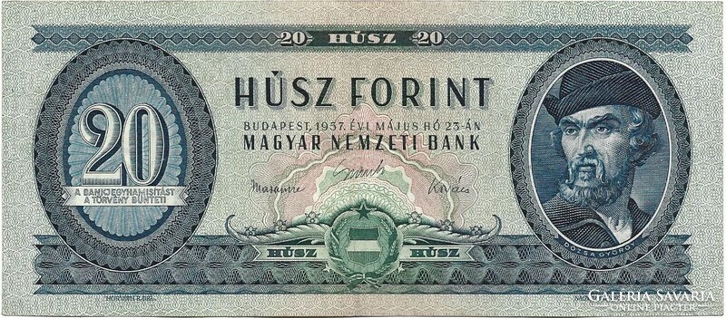 20 forint 1957 2.