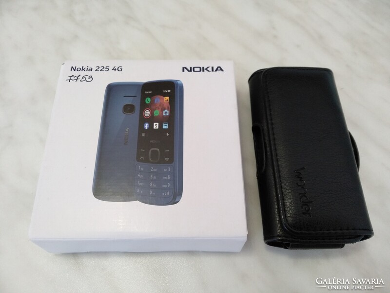 Nokia dual sim 225 4G telefon övre is kapcsolható bőr tokkal