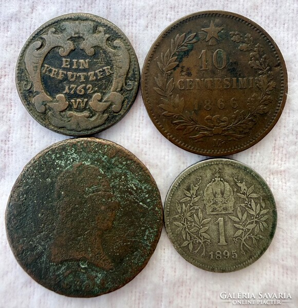 4-piece historical coin lot