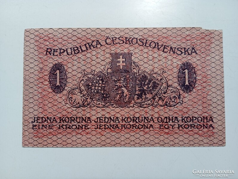 Csehszlovák 1 korona 1919