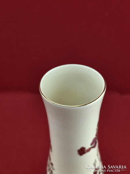 Zsolnay pillangó mintás 25.5 cm-es váza