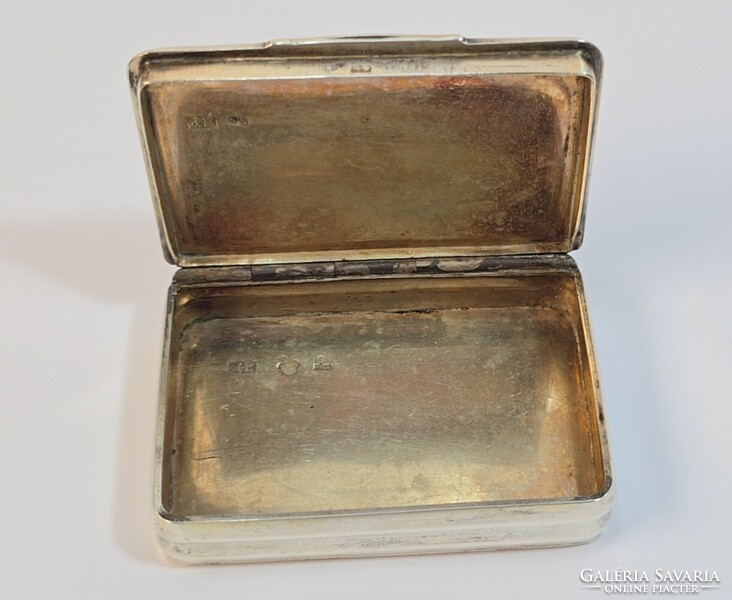 19th Century Russian Imperial Niello Silver Cigarette Case / Tobacco Container - 1824!!