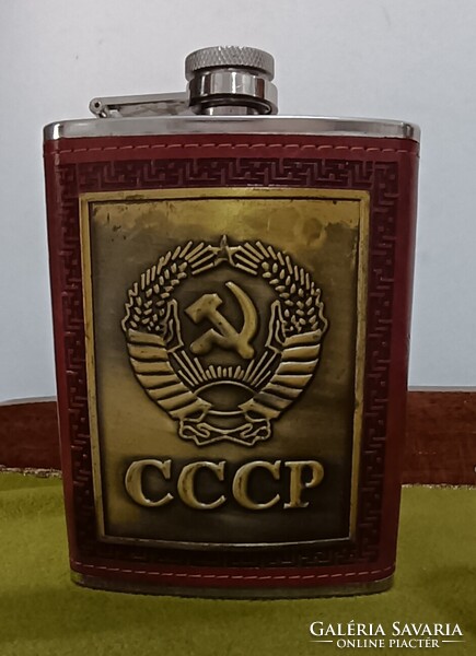 CCCP feliratos italos flaska 3 kupicás pohárkával