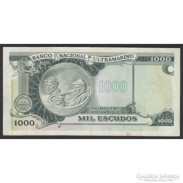 Mozambik,1000 escudos 1972 EF