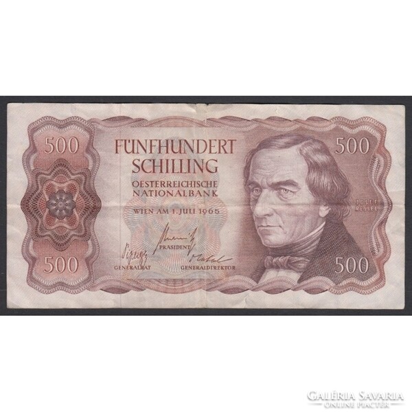 Ausztria,500 schilling 1965 VG