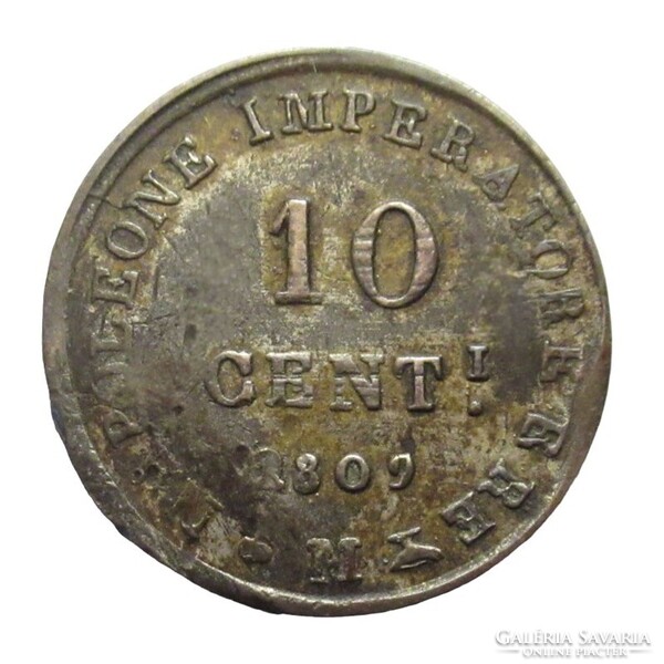 Olaszország,10 centesimi 1809 VF ezüst 2g200