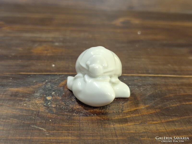 RITKA! Herendi Katica Bogár Fehér Figura Miniatűr II/II
