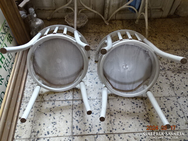 PÁR !! RÉGI VINTAGE PROVENCE THONET TÍPUSÚ KARSZÉK KAROS SZÉK PATKÓSZÉK