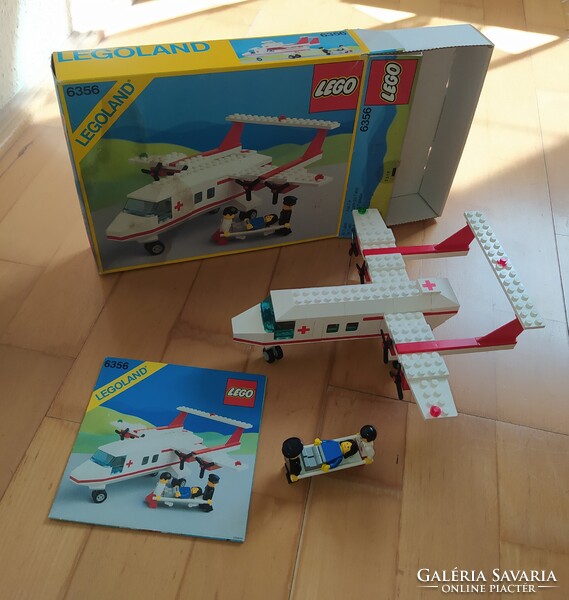 Lego 6356 Med-Star Rescue Plane Mentőrepülő 1988 + doboz + leírás