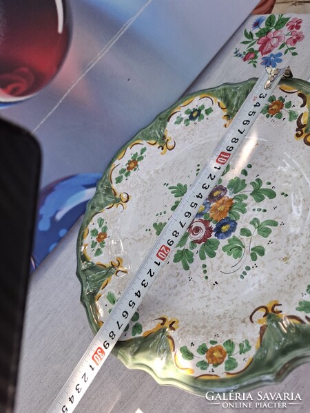 Vintage Kirsch Keramik kézzel festett dísztál / fali tányér (32 cm)