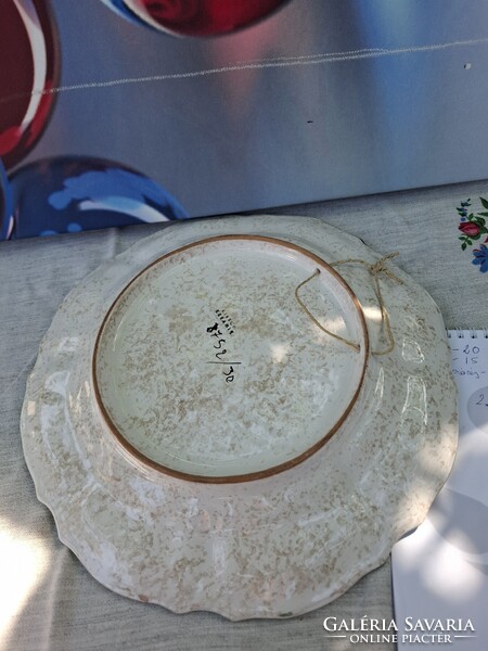 Vintage Kirsch Keramik kézzel festett dísztál / fali tányér (32 cm)