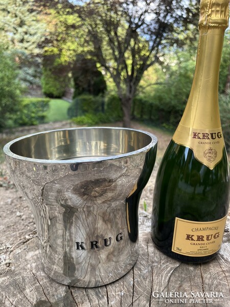CHAMPAGNE CLUB - KRUG Champagne – François Bauchet által tervezett ón pezsgőhűtő veder – Első kiadás