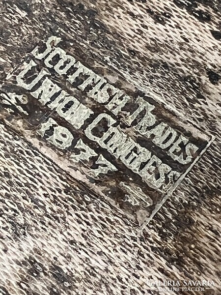 Antik vintage patinás ritka brit ezüstözött szivardoboz ékszertartó 1977 Aristocrat Made in England